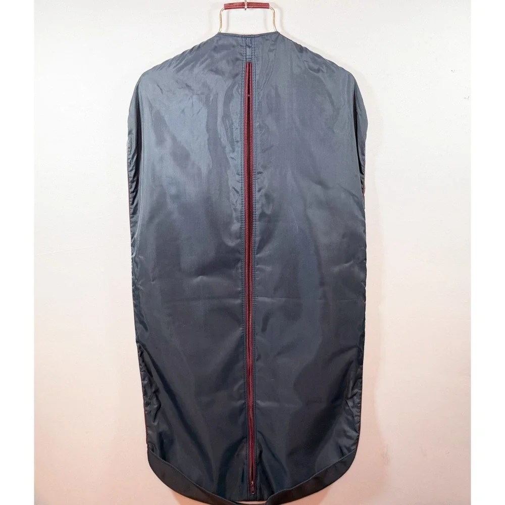 Vintage PALO Suit Garment Bag Navy/Burgundy 45
